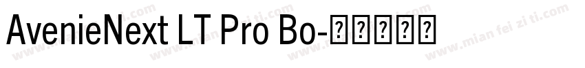 AvenieNext LT Pro Bo字体转换